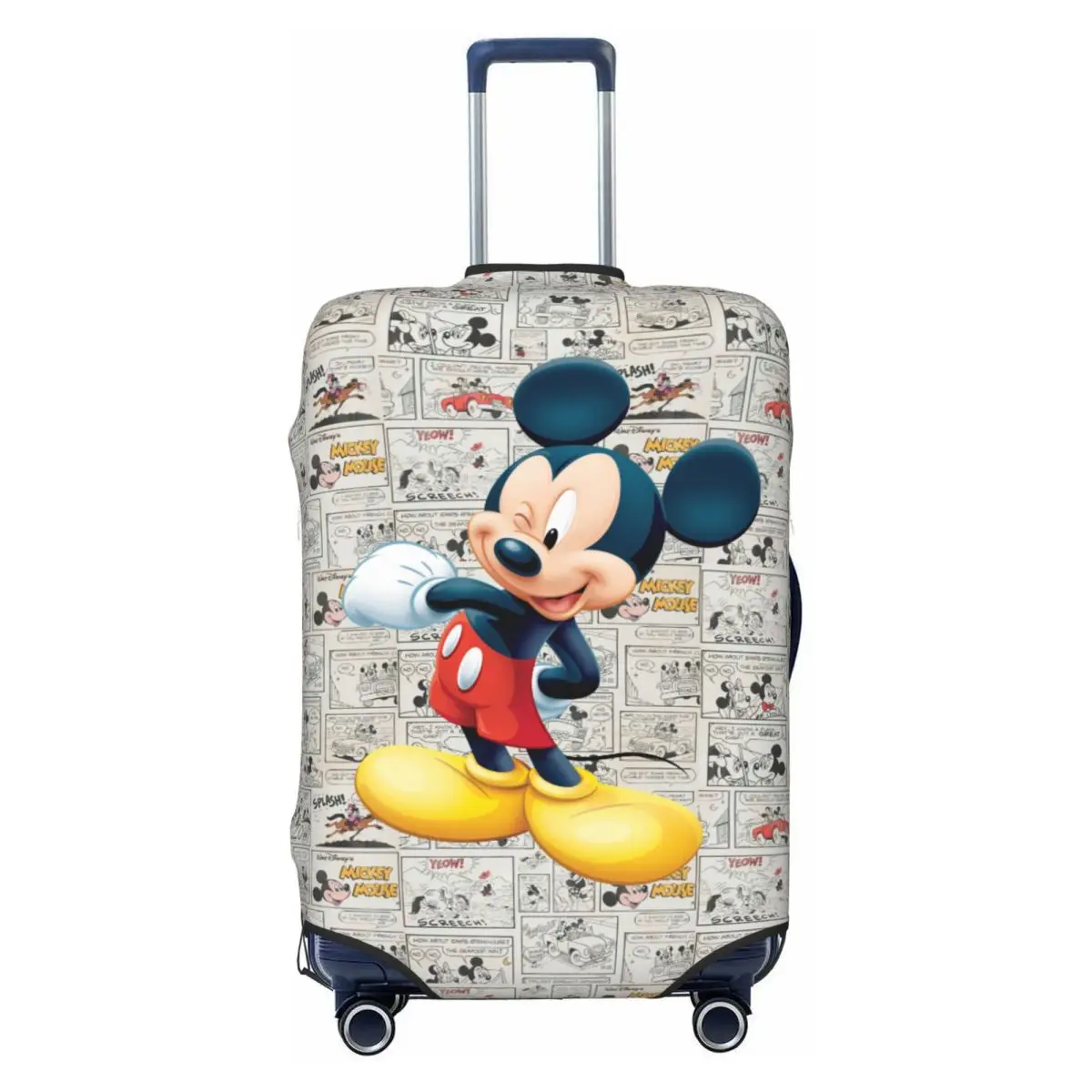 

Эластичный защитный чехол для чемодана с аниме-принтом Микки Мауса, подходит для чемоданов 18-32 дюймов