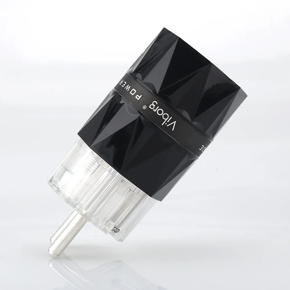 

Viborg VE503S Hifi Connectors Pure Copper Silver Plated EU Plug Type Schuko Power Plug New VIborg Pure Copper Connector