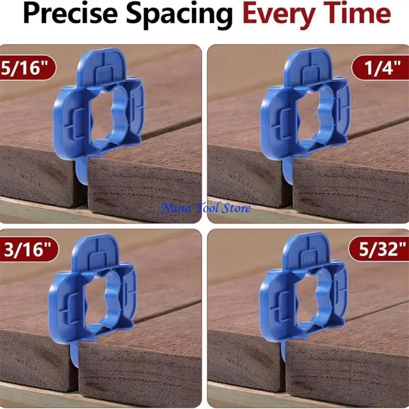 

31GJ 4Pcs Plastic Deck Spacer Set for Prevent Warping During Installation