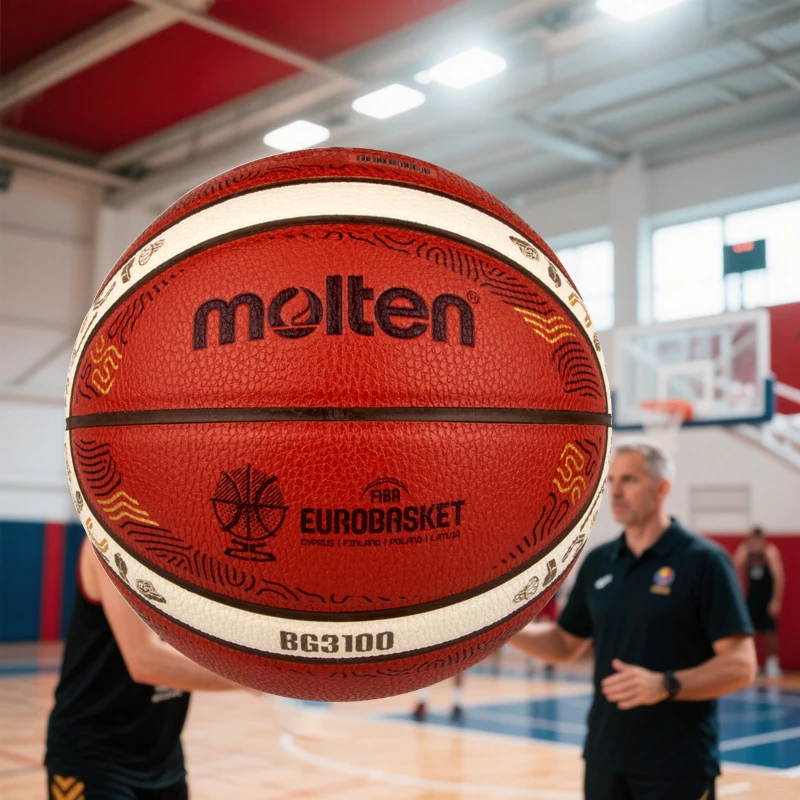 تصميم بصمة كرة السلة المنصهرة 2025 بالحجم الرسمي 7 مادة PU عالية المرونة ومقاومة التآكل للاستخدام الداخلي والخارجي