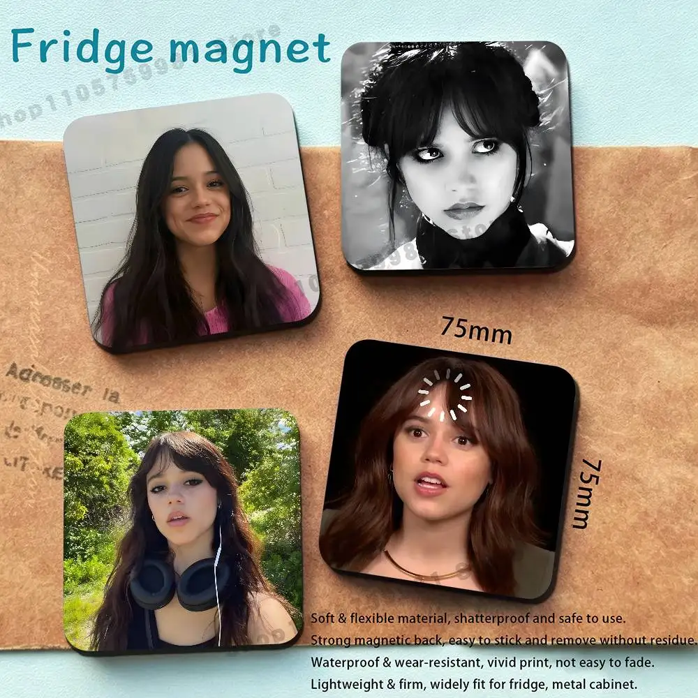 Actress J-Jenna O-Ortega New PVC Fridge Magnet for Cartoon Refrigerator Decor For Child Magnetic Toy