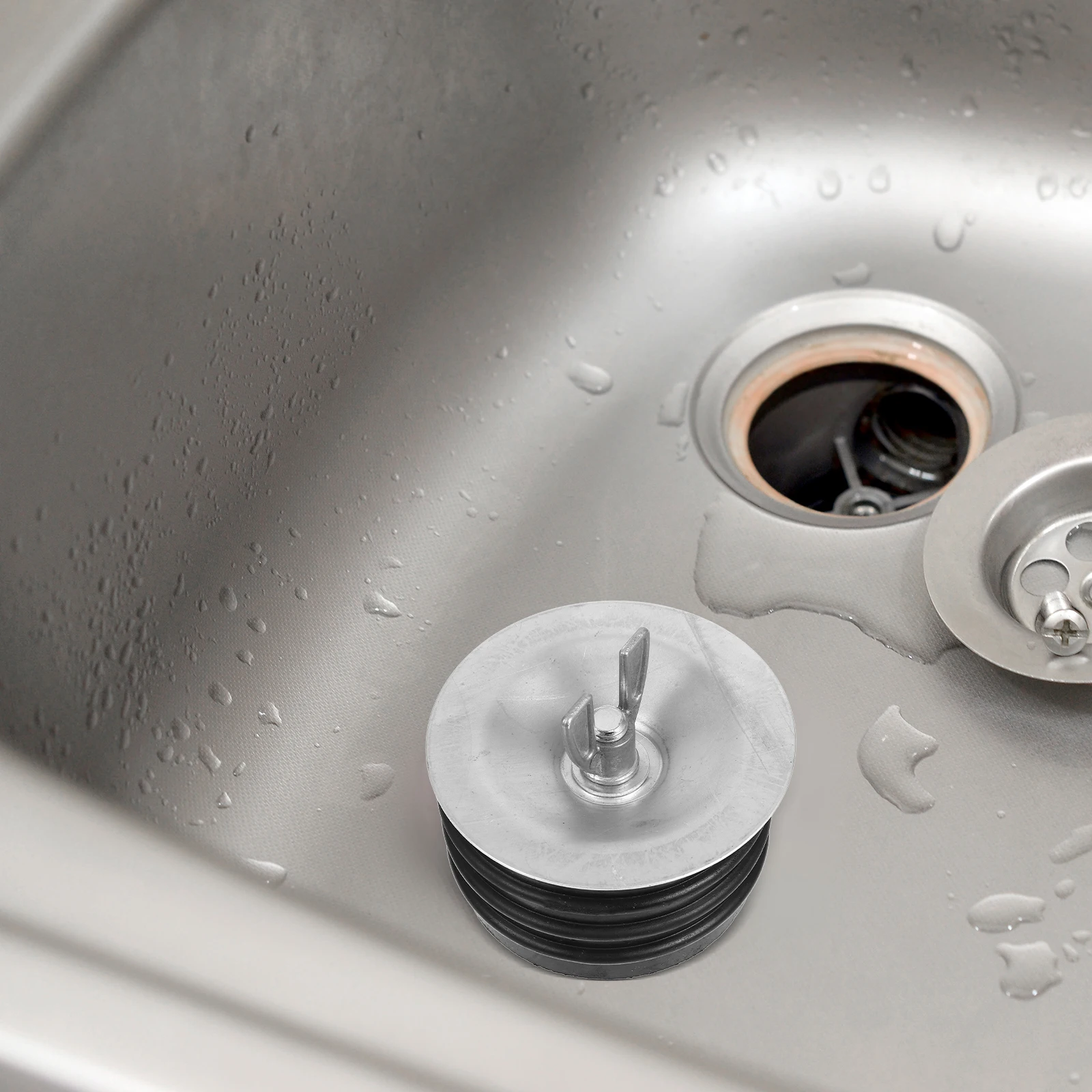 

Mechanical Test Plug 3 Inch Steel Sewer Clean Out Cap Galvanized Screw Wing Nut Rubber Seal Leak Proof for Sink Pool Pipe