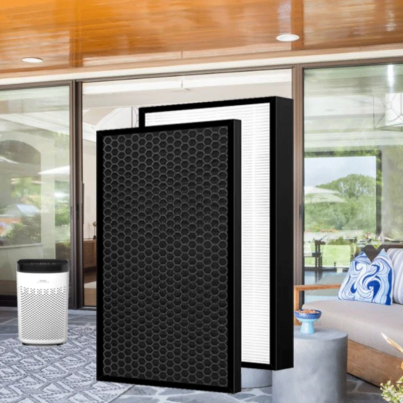 2 in 1 Active Carbon + Hepa Filter for TEFAL Pure Air Essential PT2530 PT2530F0 Performance Purifier