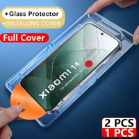 Premium Tempered Glass For Xiaomi 14 Pro Mi 13 Ultra 12s 12x 12 Pro Auto Dust Remove Film For Mi 14Pro Curved Screen Protector