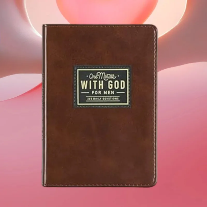 

One Minute with God for Men 365 Devotions, Brown Faux Leather Flexcove Books
