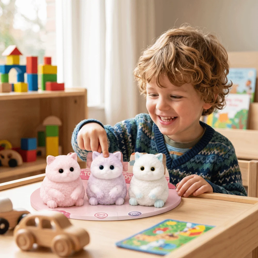 Vent Fast Rebound Cat Squishy TPR Material Slow Rising Cat Fidget Mini Size Soft Texture Cat Squishy Play
