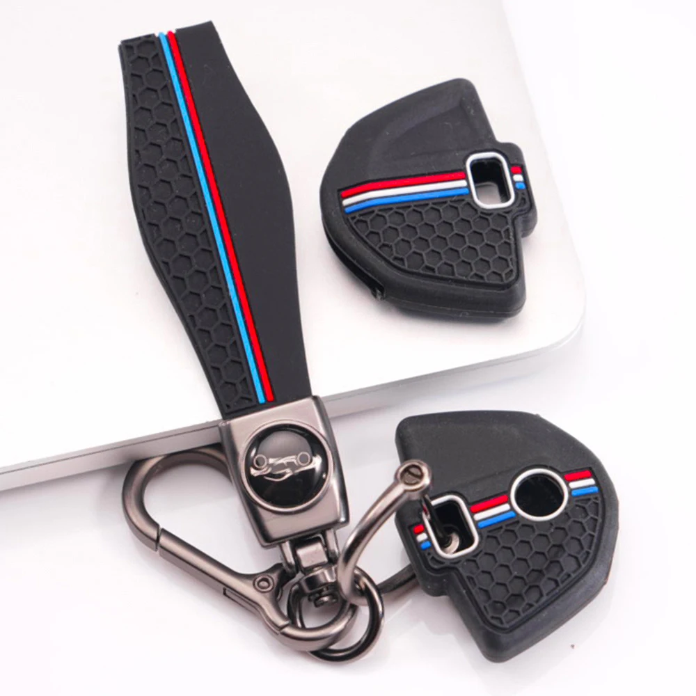 Silicone Key Cover Keychain For BMW S1000R S1000RR R1200GS LC R1200GS ADV R1200RT F700GS F800GS F750GS Motorcycle Reliable