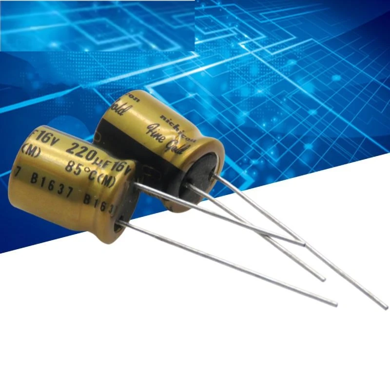 10PCS 220UF 16V Japanese audio capacitor 16V 220UF 10X12.5 (fine gold) FG