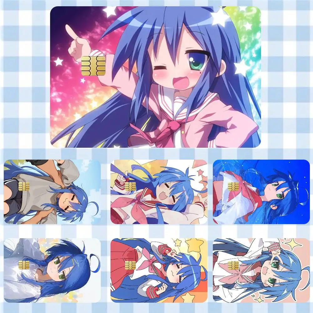 

Izumi Konata Lucky Star Anime Girl Sticker Film Tape Skin for Credit Card Debit Card Cartoon Waterproof Stickers