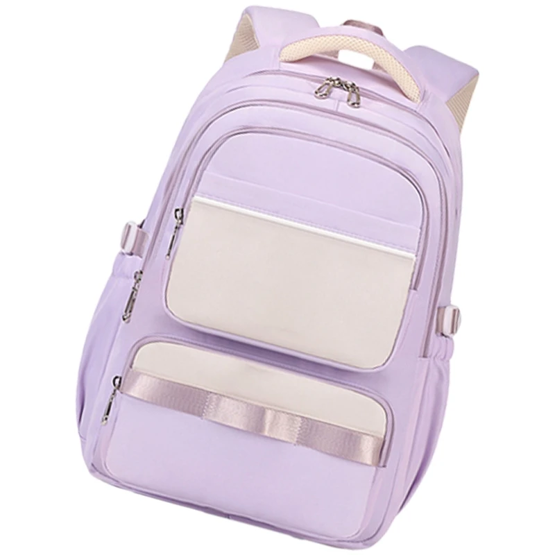 Borsa da scuola per adolescenti con zaino in nylon capacità, zaino ergonomico zaino in tessuto per l'uso quotidiano