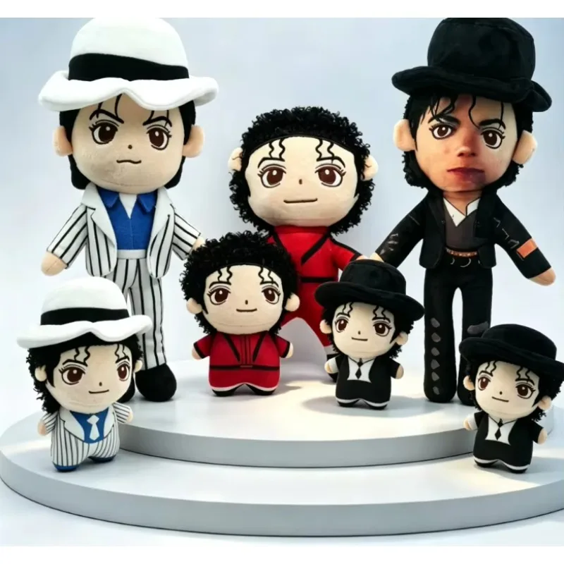 TreasuringU Cartoon Michael Plush Cool Jackson Stuffed Toys Star Plushie Fans Birthday Gifts