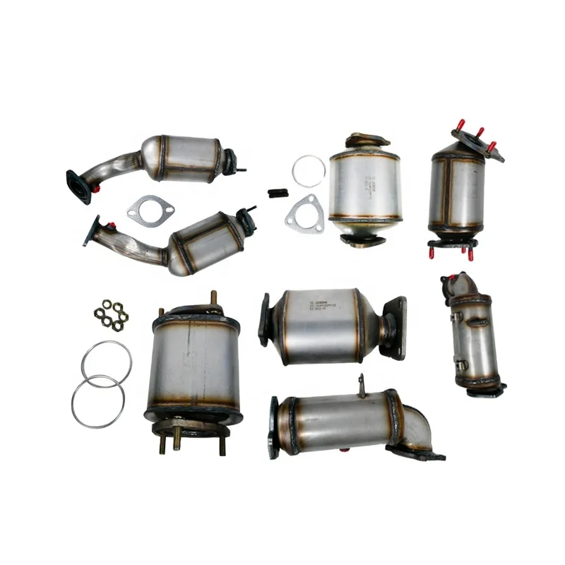 Car Exhaust Auto Spare Parts High Flow EURO 4 Catalytic Converter Custom Made Catalyst Converter 1 Set Automotive Exhaust System