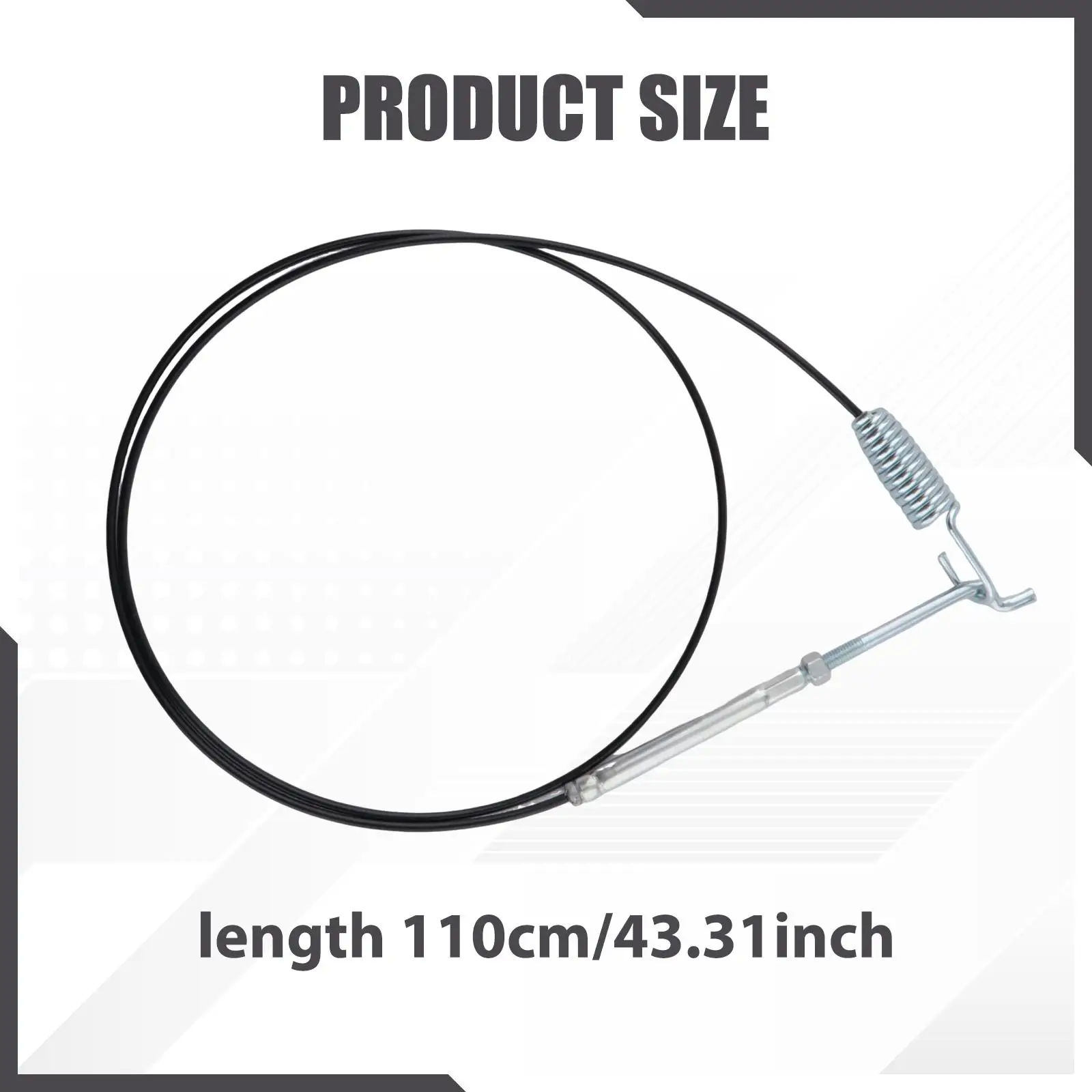 Traction Drive Cable 110cm Metal Snowblower Repair Accessory for Enhanced Snow Thrower Performance