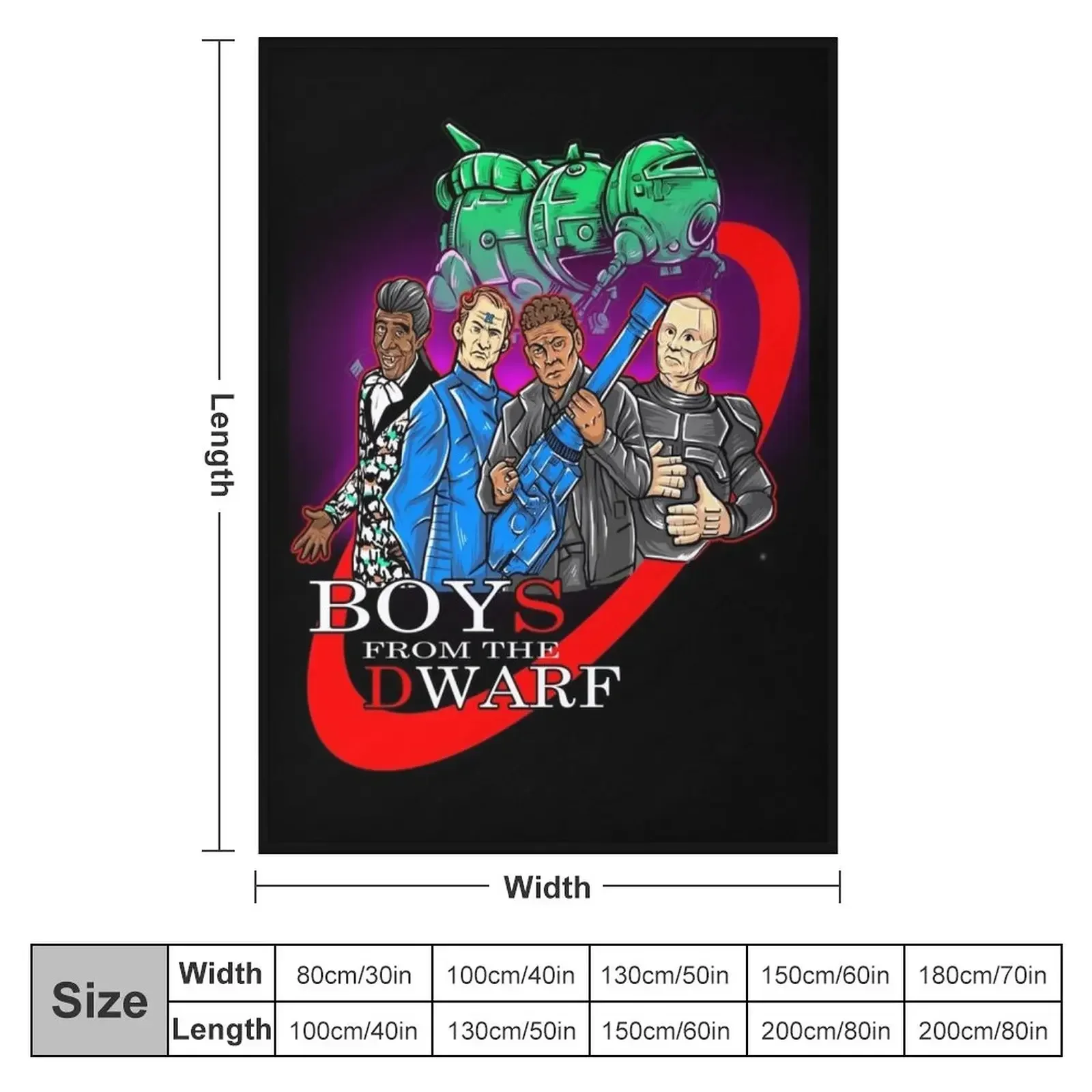 Red Dwarf Boys From The Dwarf StarBug Throw Blanket Cute Soft Beds Blankets