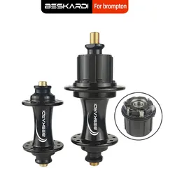 Beskardi 5 7 Speed Hub 74/112mm 6 Pawls Lightweight AL7075 4 Bearing Ceramic Beraing 16 20 24 Hoels For Brompton Fnhon Gust