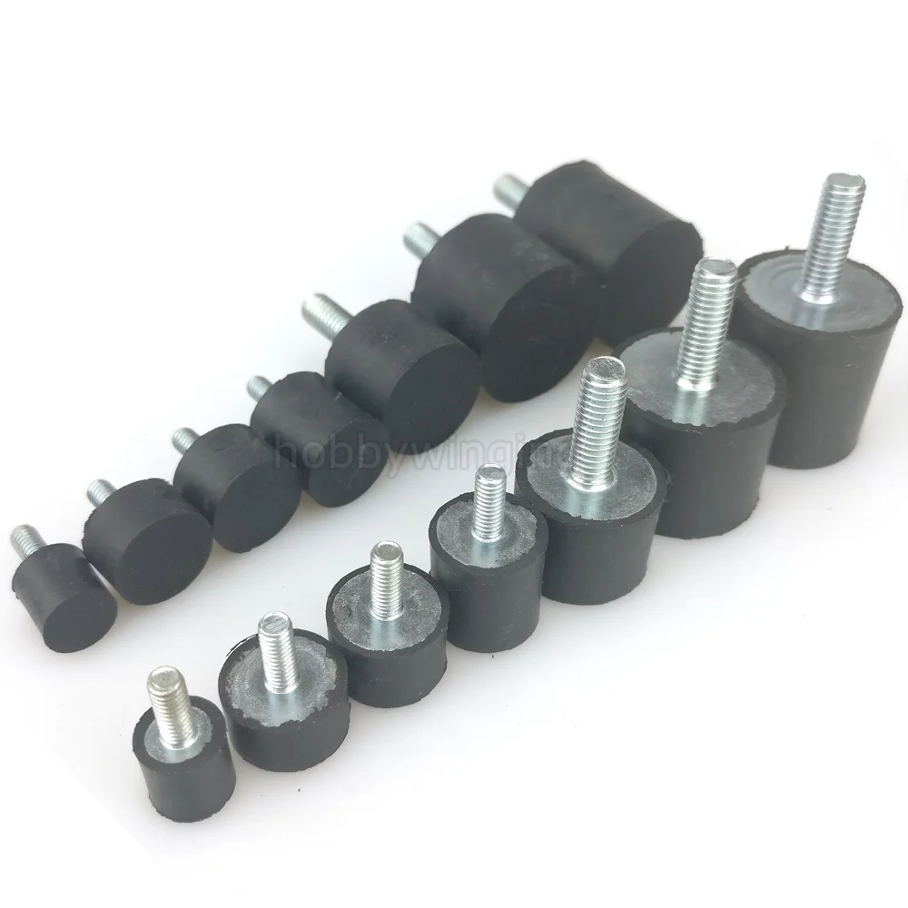 10PCS  VE type Single Head M3 M4 M5 M6 Anti-Vibration Rubber Shock Absorber Rubber Vibration Isolator