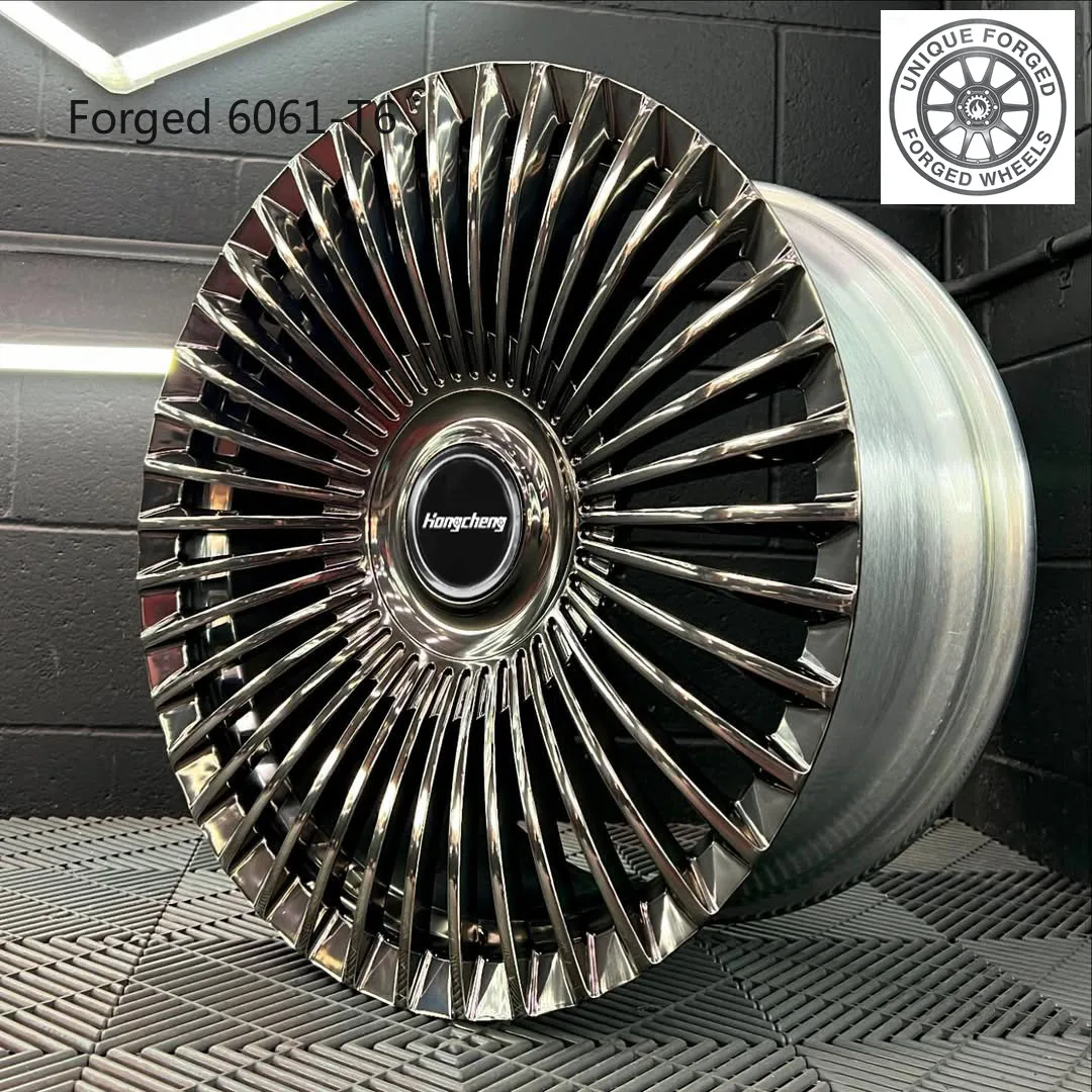 

2026 New Custom Black Polish Chrome Forged Rims 18-28 Inch 6x139.7 Luxury Passenger Car Wheel Rims