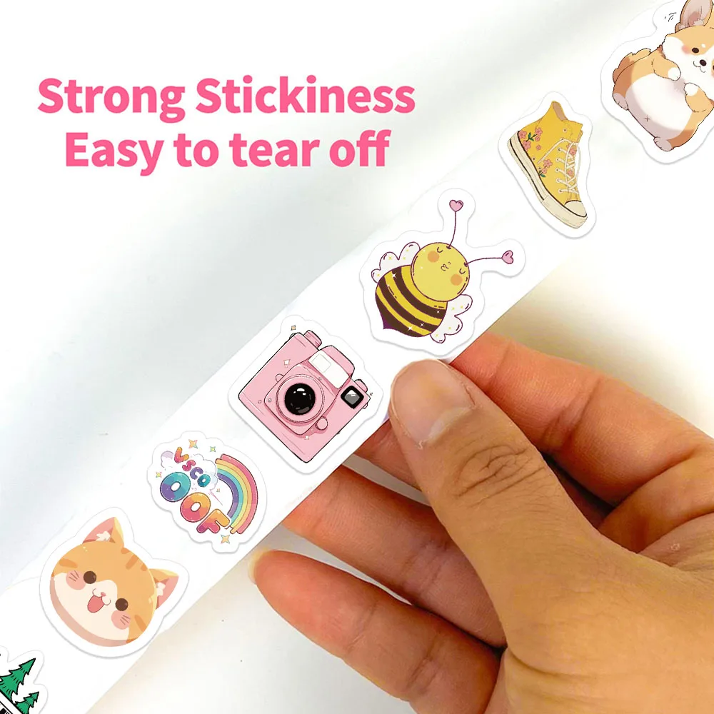 500PCS Fun Waterproof Graffiti Stickers, Small Fresh Decorative Stickers, Laptop, Refrigerator, Stationery Stickers