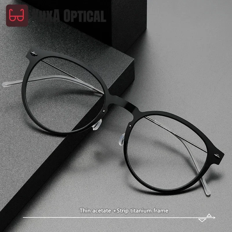 Nordic Style itanium Temple  Optical Prescription Eyeglass Frame NOW. 6603 Minimalist Design 4g Ultra-Thin Frame and T