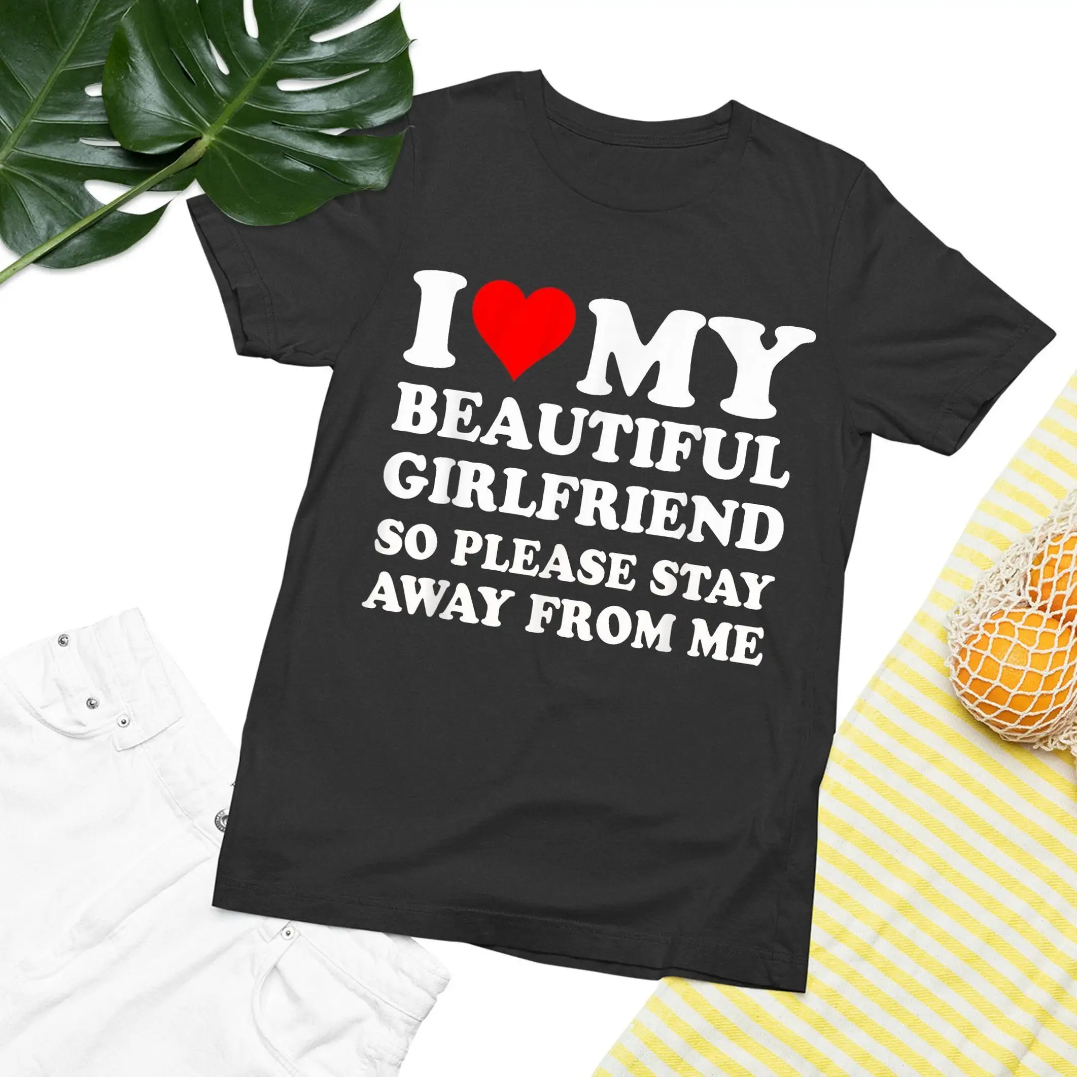 I Love My Girlfriend So Please Stay Away From Me Gf T Shirt Boyfriend For Couple Matching