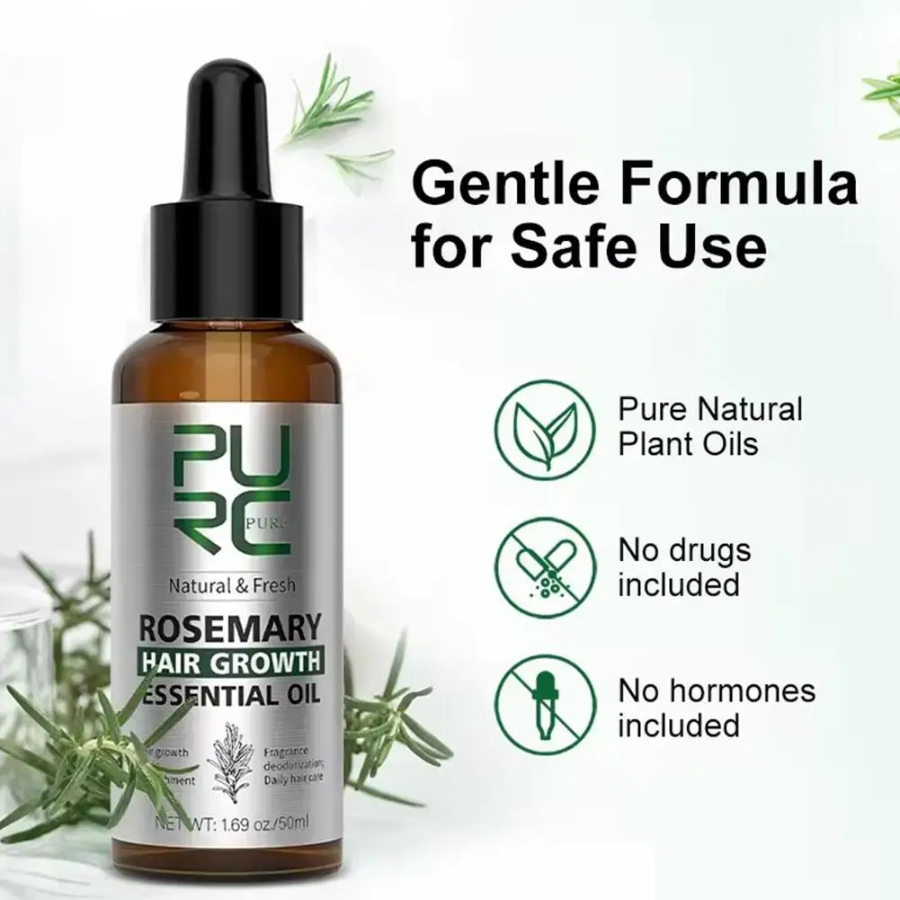 Rosemary Oil Hair Growth Products for Man Women Ginger Anti Hair Loss Fast Regrowth Thicken Oils Scalp Treatment Hair Care
