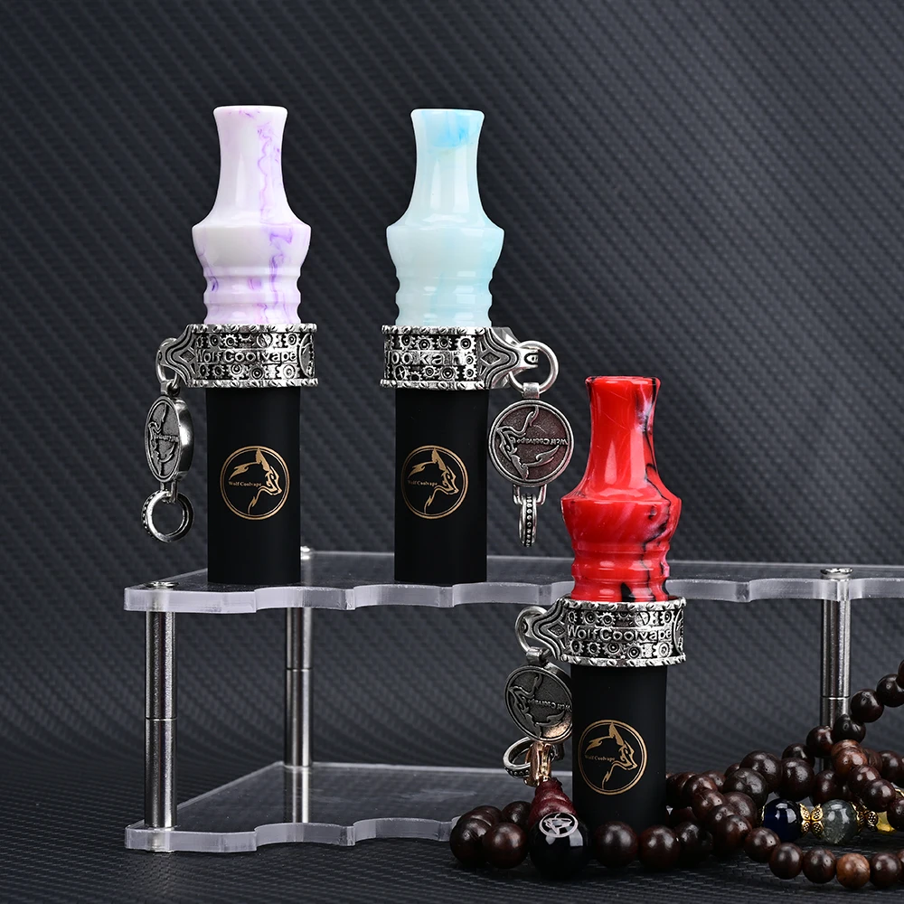 

Wolfcoolvape chicha Hookah Mouthpieces Hookah Shisha Mouth Tips resin Water Pipe hubbly bubbly Shisha chicha Hookah Narguile