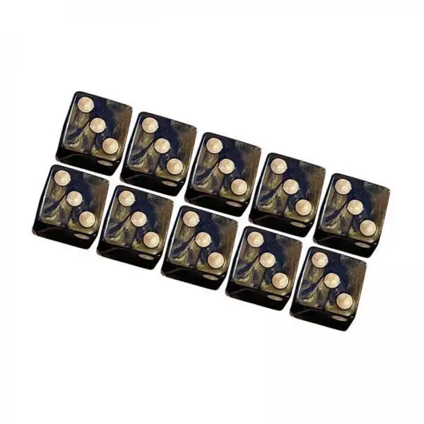 Role Playing Game Dices Set Acrylic Six Sided Design Teaching Tool for Educational Board Game Aesthetic
