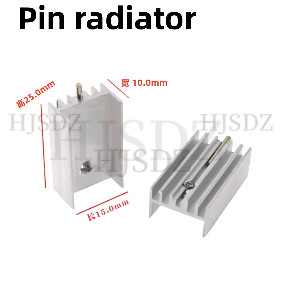 5pcs Aluminum Heatsink Radiator 15*10*25mm Transistor TO-220 hjxrhgal For Transistors TO220 white