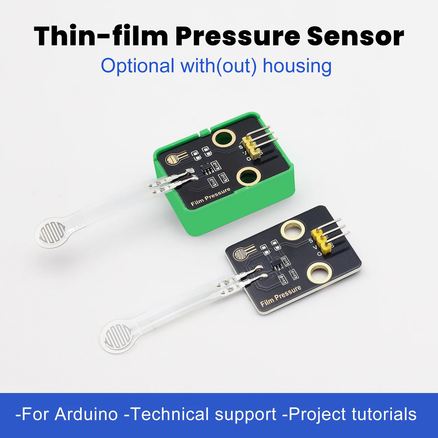 Resistives Dünnfilm-Drucksensormodul für Arduino, Raspberry Pi, Microbit-Entwicklung, kompatibel mit Lego-Blöcken