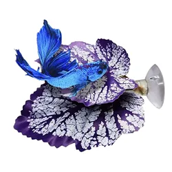 Betta Fish Leaf Pad Aquarium Plants Betta Bed Leaf Hammock For Betta Fish Realistic Resting Spot Simulating The Wonderful