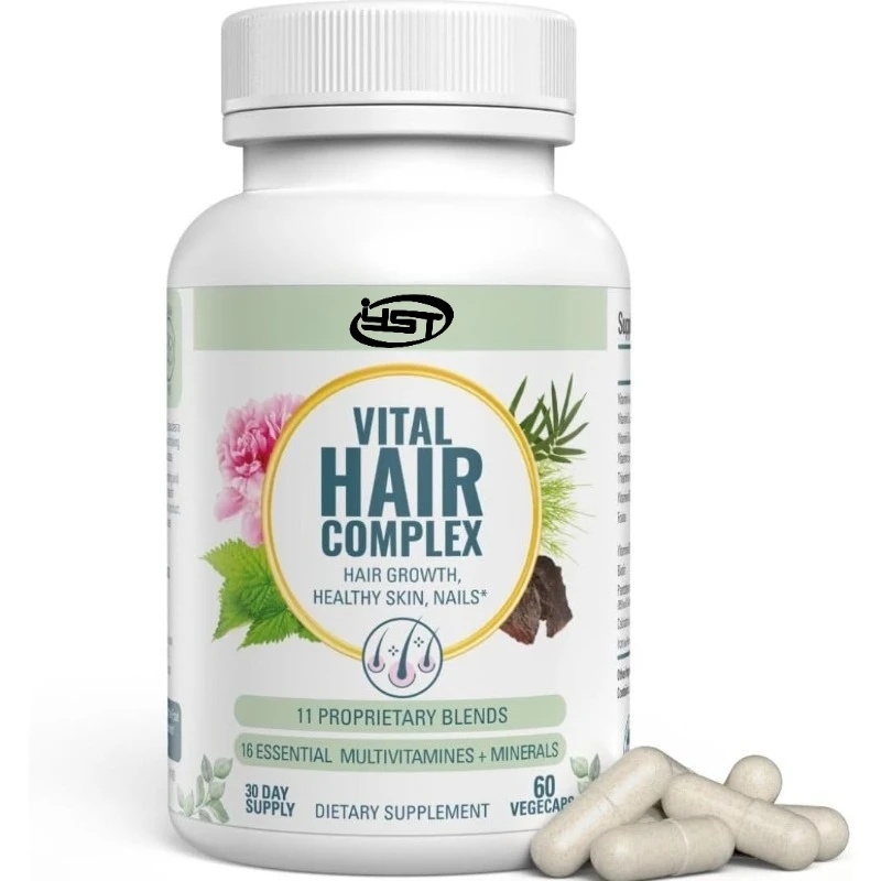 

Hair Complex - Biotin And Vitamin B - Supports Healthy Hair, Skin, And Nails - Hormone Free, Gluten Free