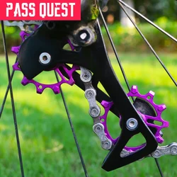 PASS QUEST Bicycle Pulley 12T/14T Aluminum Alloy Rear Derailleur Pulley Road Bike Jockey 7-12 Speed Guide Wheel for Shimano SRAM