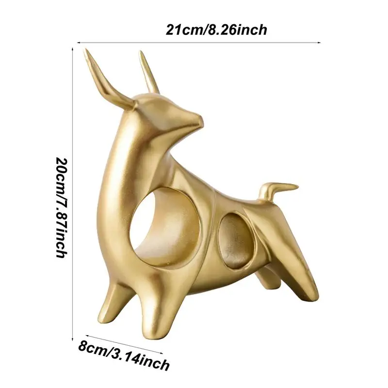 Tavolo statua di mucca testa in su testa di mucca testa di fiocco statua decorazioni artigianali statua di bue di mucca scultura in resina ornamento da scrivania testa in testa testa di mucca