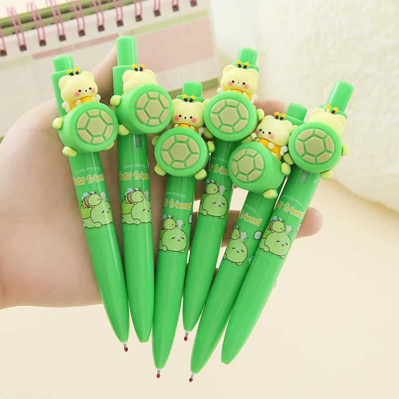 

Fashion New Product Surprise Tortoise Fengfeng Press Pen High-value Peekaboo Press Pen Student Learning Stationery Pen