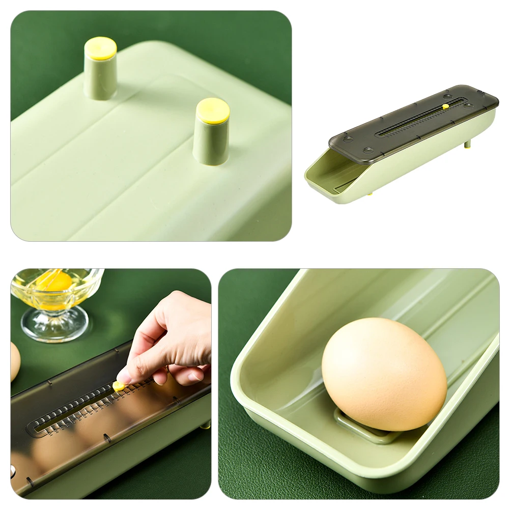 

Plastic Box Container Stackable Drawer Fresh-Keeping Box Kitchen Home Use Refrigerator Egg Container Egg Holder Case