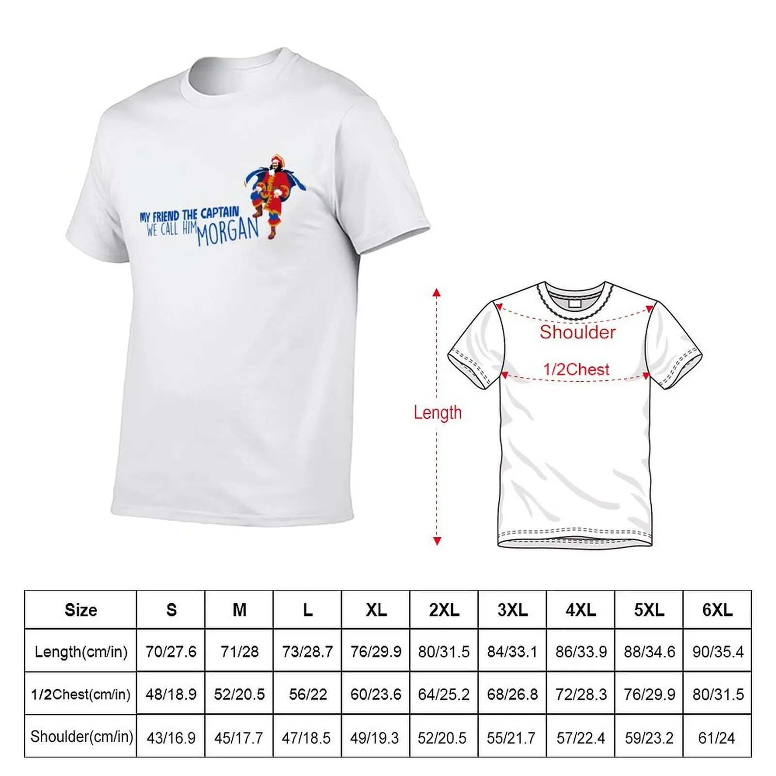 Captain morgan T-Shirt man t shirts for men casual t shirt for man 100 percent cotton T-Shirt