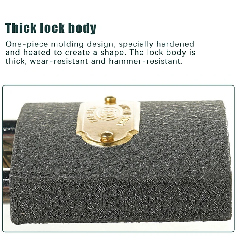 Universal Padlock Household Lock Metal Iron Lock Grey Drawer Cabinet Padlock Portable Dormitory Door Lock For Home