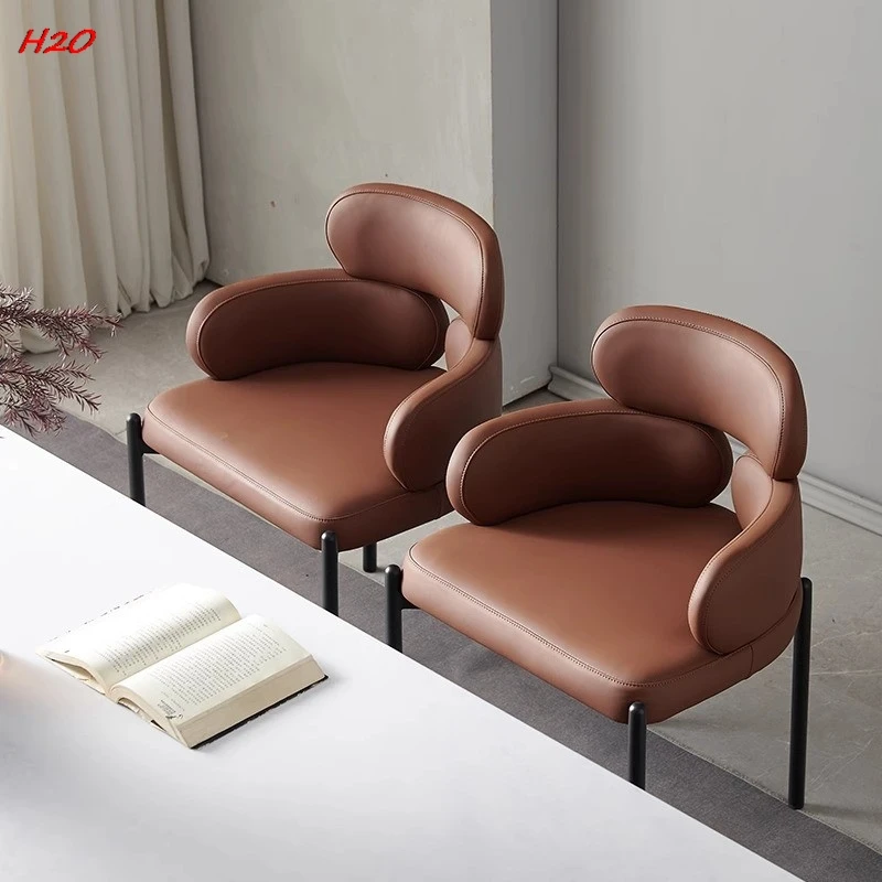 H2O Dining Chair Home Nordic Light Luxury Modern Simple Italian Minimalist High-level Designer New Negotiating Chair Hot New