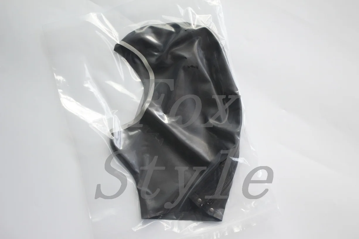 

100% nature rubber mask latex party hood for adult
