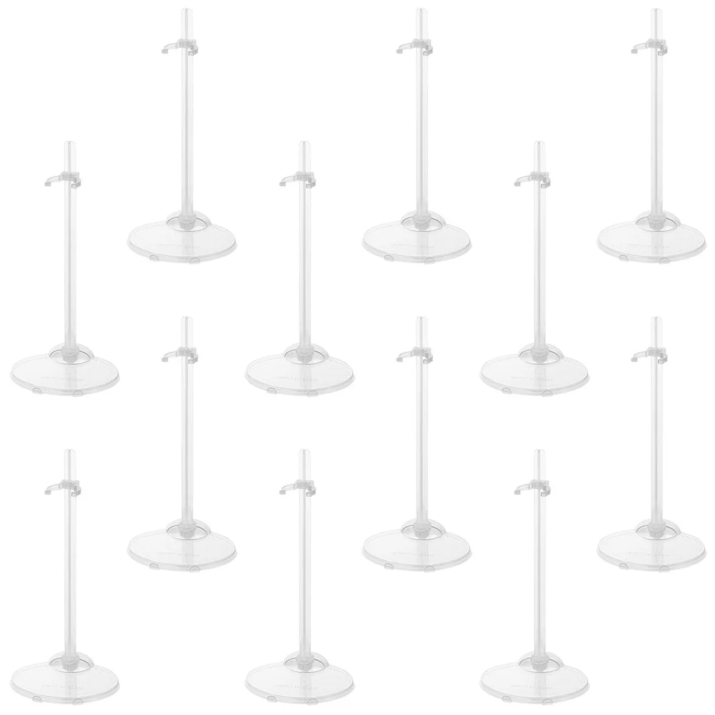 

12pcs Display Rack Transparent Support Base Storage Display Stand dolls display rack storage holder