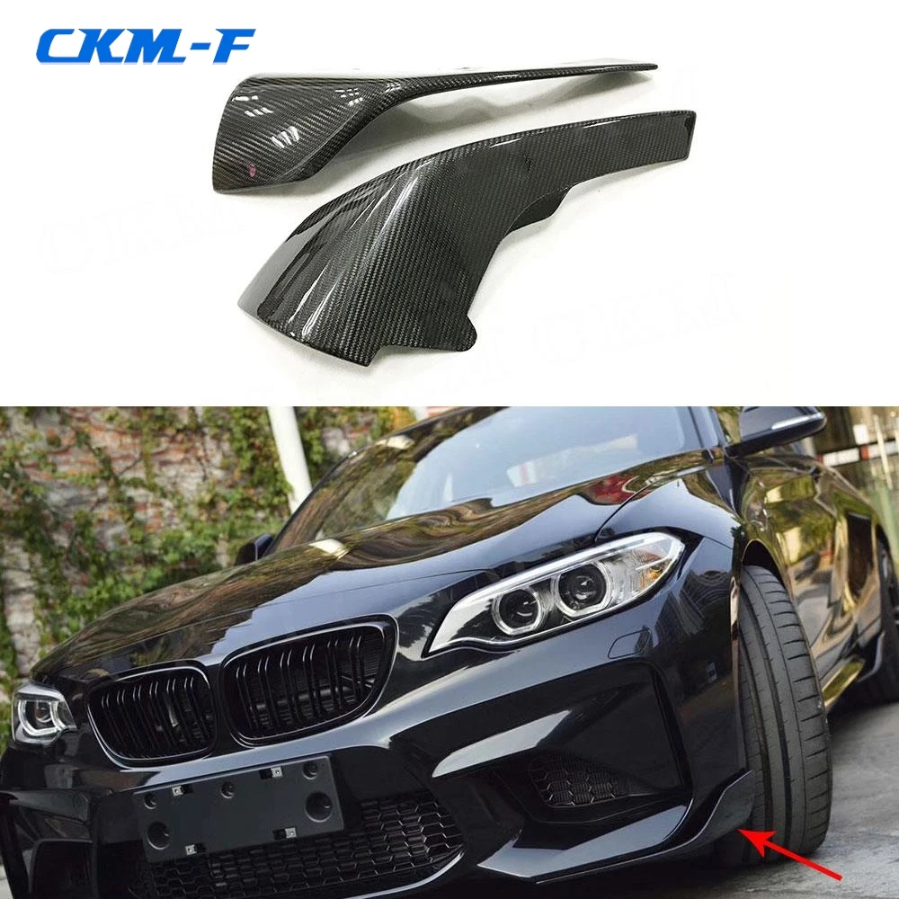 

Carbon Fiber Front Bumper Lip Splitters Flaps Cupwings Winglet for BMW 2 Series F87 M2 Coupe 2 Door 2016 2017 2018