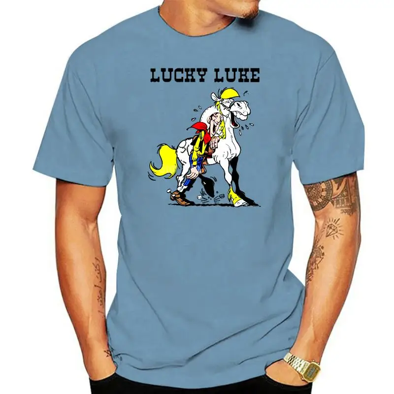 Lucky Luke Movie Poster T Shirt White All Sizes .