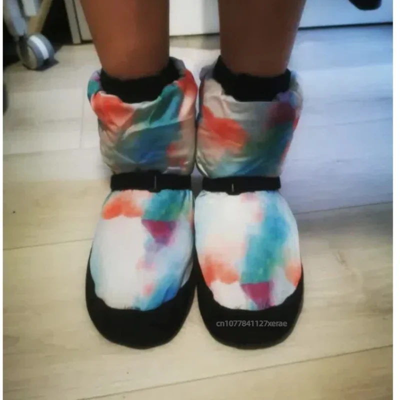 Ballet Dance Warm Boots, Women's Soft Soled Dance Practice Cotton Shoes, Professional Plush Thick Winter Dance Warm Shoes