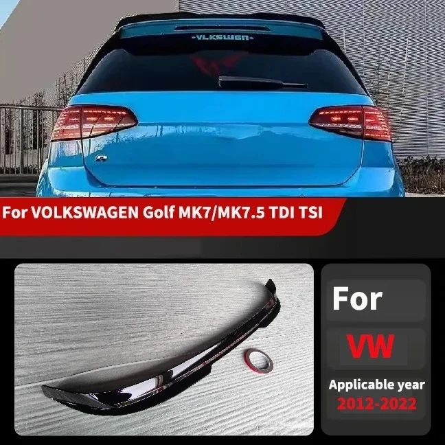 

Rear Boot Roof Spoiler Cap Rear Trunk Roof Spoiler Wing Bodykit Tuning For Vw Golf MK7/MK7.5 TDI TSI 2012-2020 Maxton Style Car