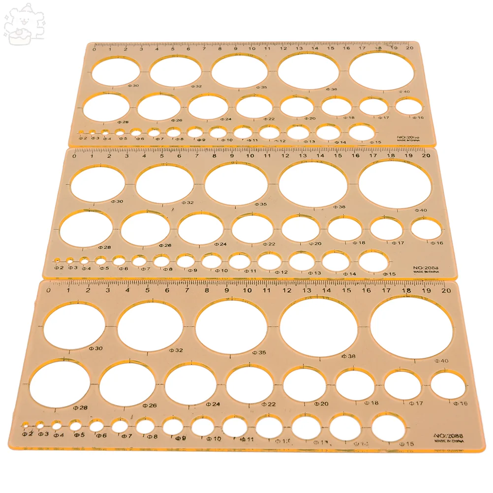 DIY Quilling Ruler Rulers Tool Circle Size Template Kit Origami Paper Craft Random Color