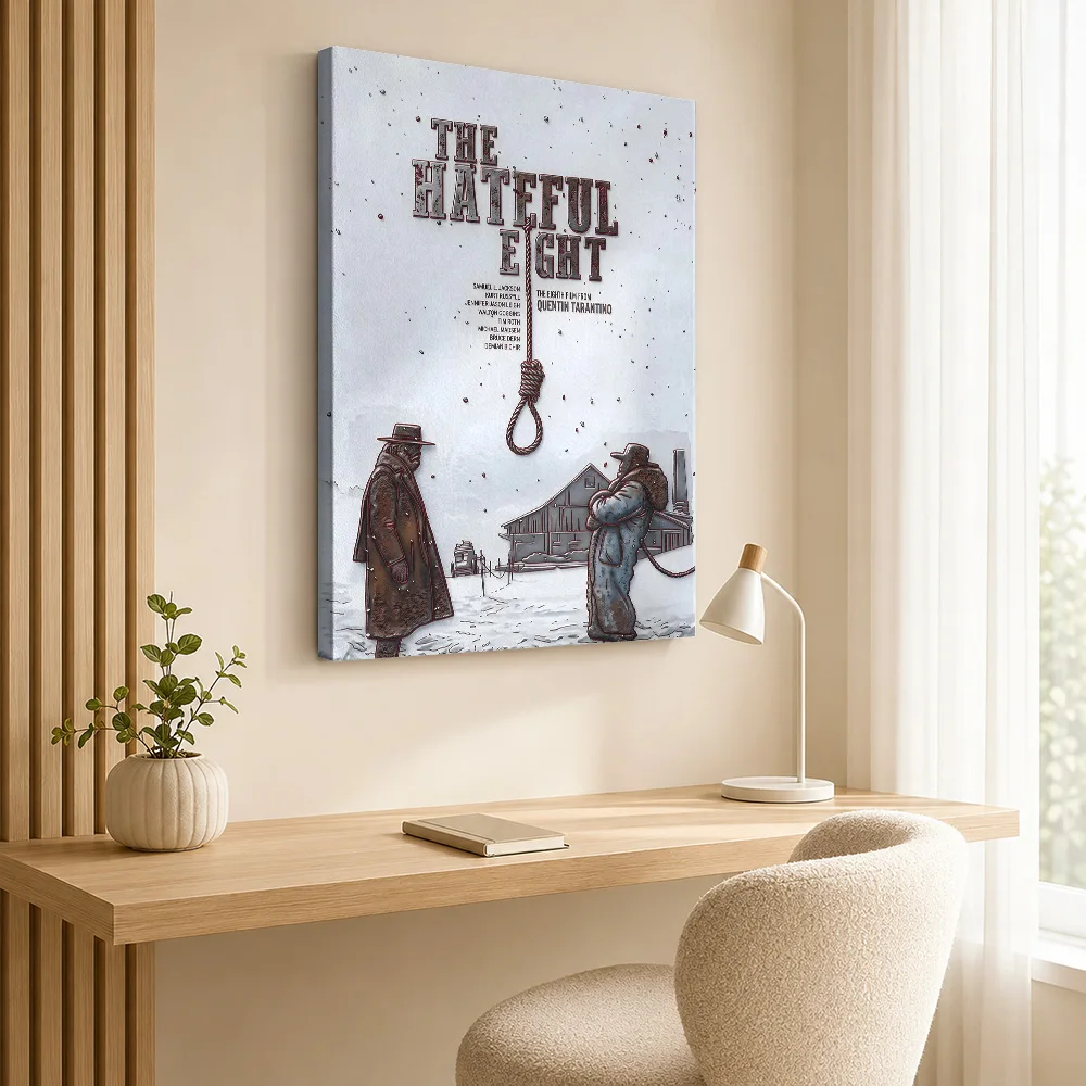 The Hateful Eight Movie Canvas Poster Customized Photo Vintage Movie Wall Paintings Decoration for Bedroom Gift for Collectors