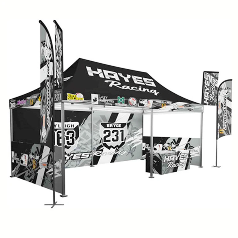 

10x20 Custom Trade Show Tent Waterproof Nylon Printed Outdoor Folding Pop Up Canopy Tent