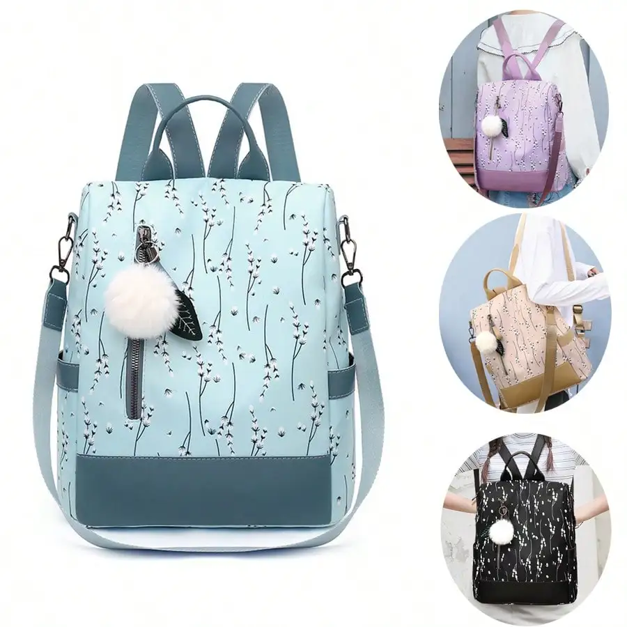 

Модный рюкзак-кошелек для женщин, водонепроницаемый большой кожаный противоугонный дорожный походный рюкзак, сумка на плечо, сумка