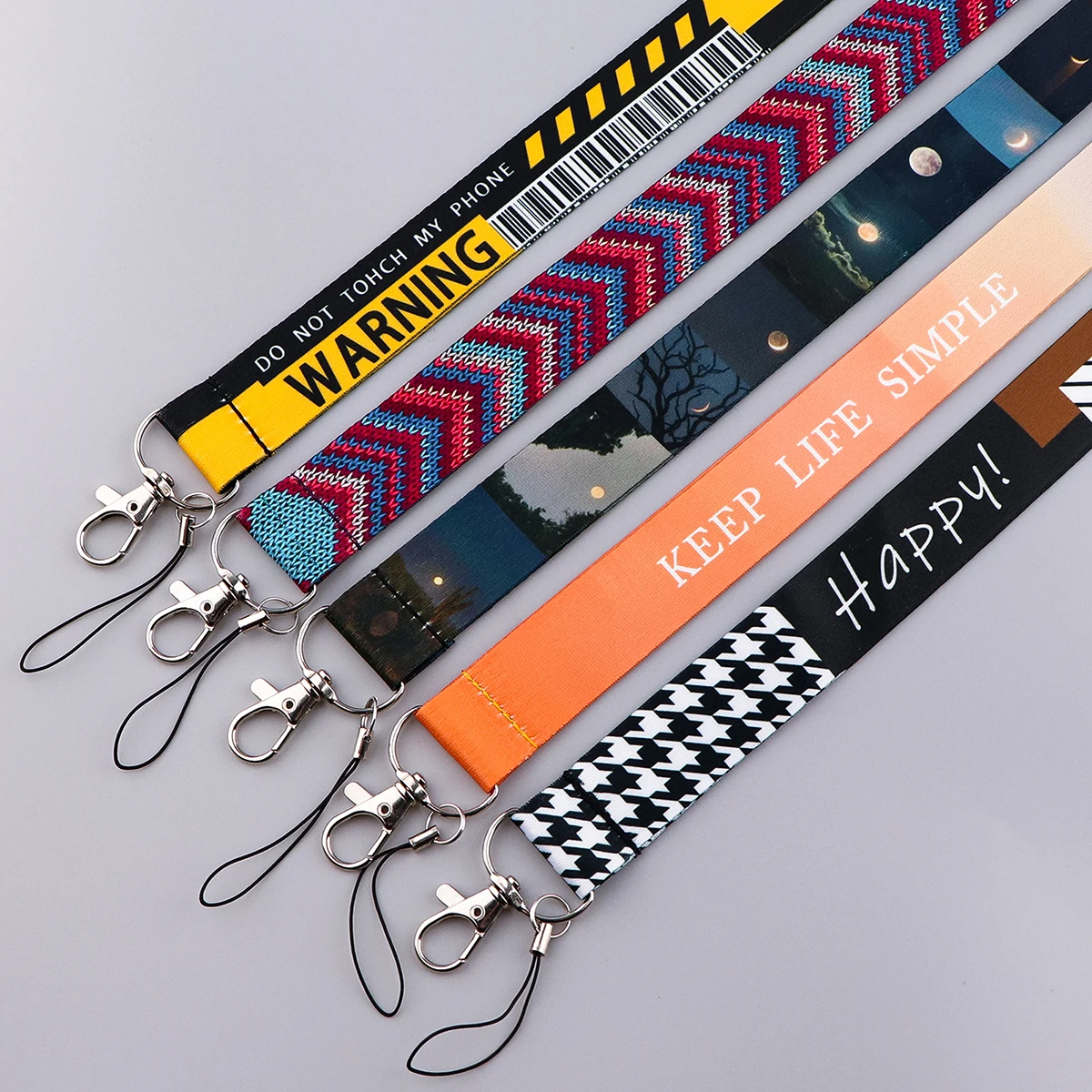 

ER2021 Brief Novel Neck Strap Lanyards Keychain Badge Holder ID Credit Card Pass Hang Rope Lanyard for Keys Accessories Gifts