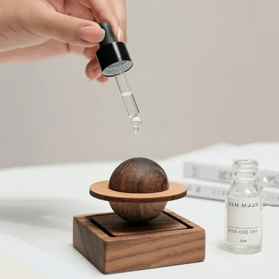 

Difuser Wood Scent No Essential Oil Diffuser Jupiter Shape Home Decoration Fresh Air Present To Friend Dorm Room Essentials